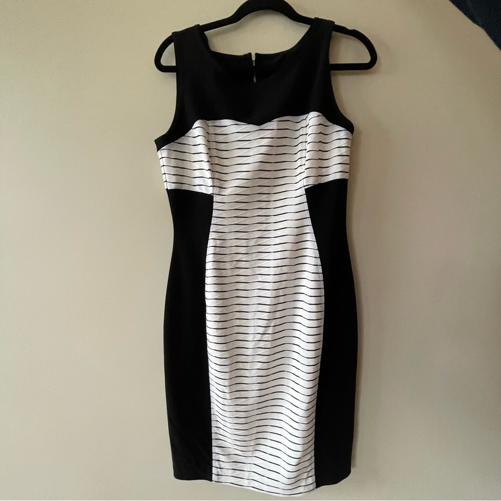 Striped bodycon dress